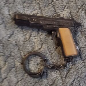 vintage miniature cap gun keychain, Captain Jack